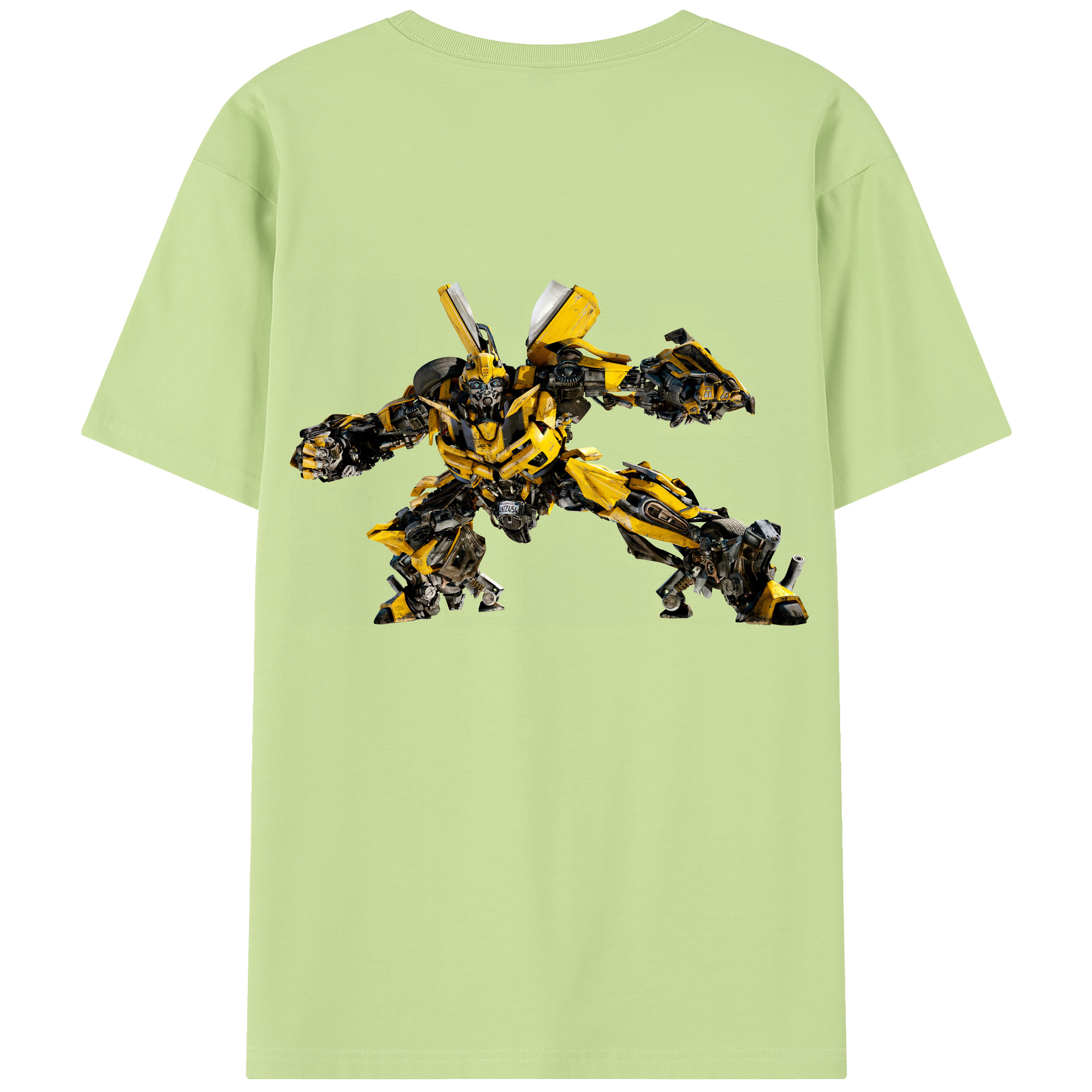 （画像用） Transformers トランスフォーマー 綿100％半袖Tシャツ（背面プリント）